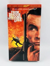 James Bond From Russia With Love VHS 1963 Sean Connery 007 Action Movie MGM Vtg