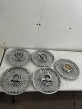 19631965 Ford Galaxie Fairlane Mustang 14 Hubcaps Wire Wheel Spinners