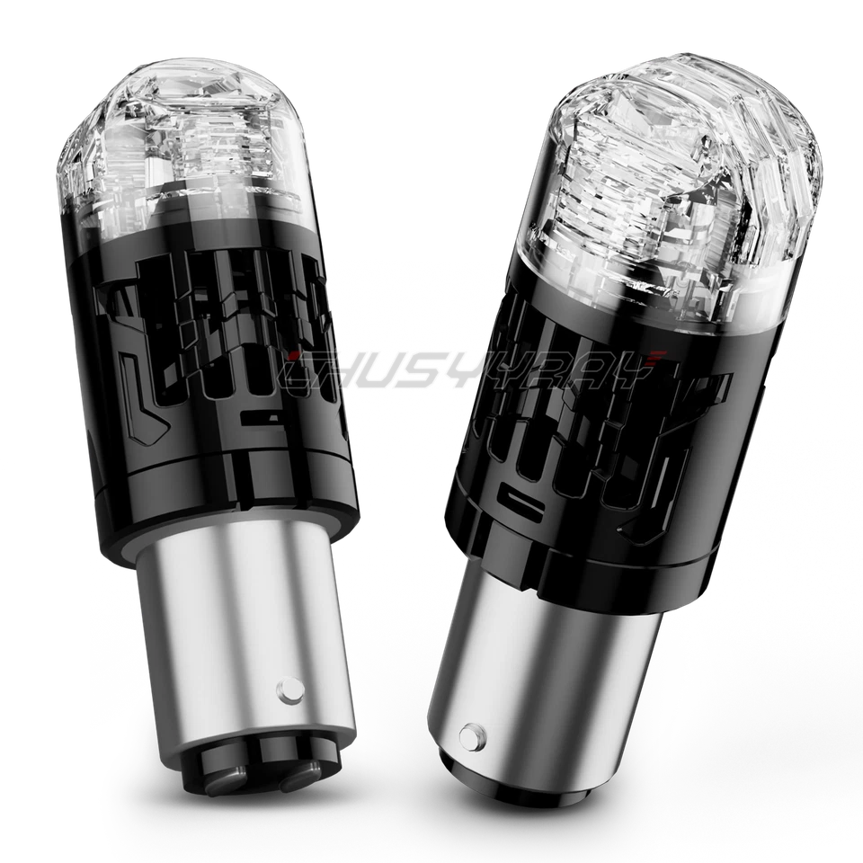 Para Mazda MPV 1990-2006 - 2x 1157 LED Bombilla intermitente delantera amarillo ámbar Foto 3 de 4