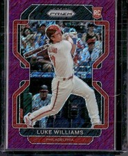 2022 Panini Prizm #37 Luke Williams Purple Shimmer Prizm #/7