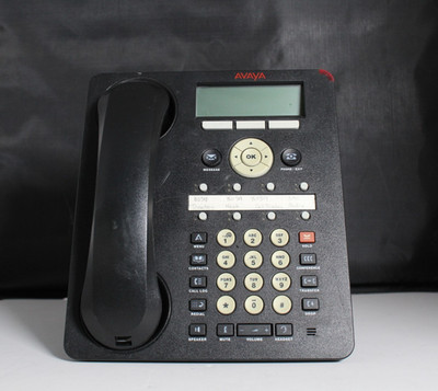 Lot of 5 Avaya 1608-I Text 700458532 IP Office Phones w/ Handsets & Stands