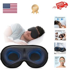 Weighted Sleep Mask, Women Men 3D Blocking Lights Sleeping Mask 4.2oz/120g, P...