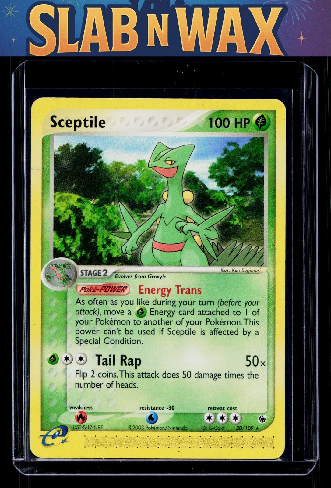 Pokemon tcg Ruby and Sapphire Sceptile #20/109