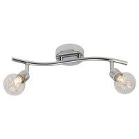 Brilliant Lampe Bulb Spotrohr 2Flg Chrom | 2X QT14, G9, 28W, Geeignet FüR Stifts