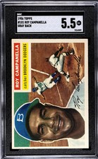 1956 Topps Roy Campanella #101 Gray Back SGC 5.5