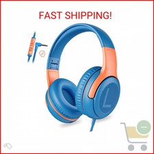 awatrue Kids Headphones Wired Toddler Headphones with Microphone, Over-Ear Headp
