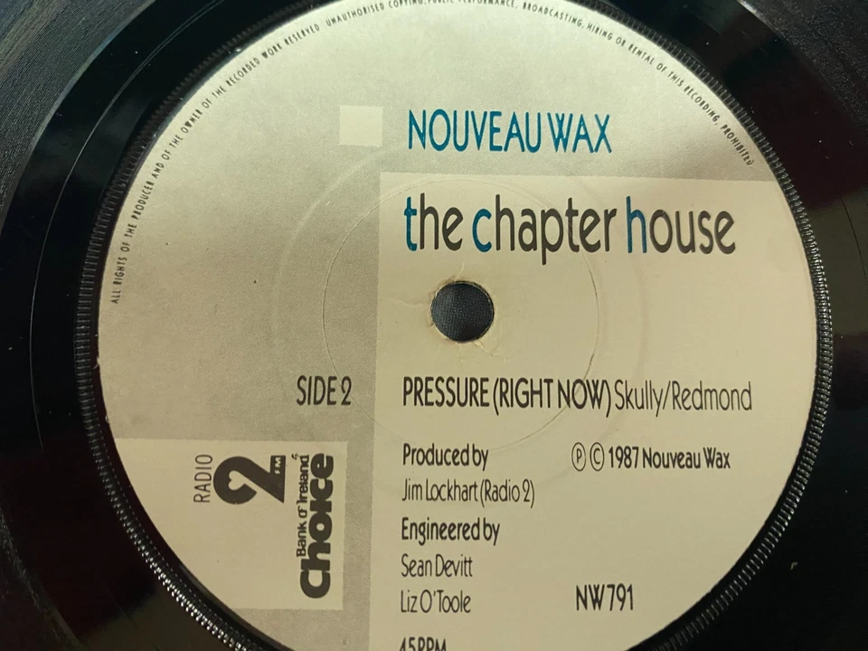 THE CHAPTER HOUSE - Scorch Avenue - IRISH INDIE 7" 1987 IRELAND SYNTH POP - Image 3 of 4