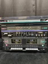 SOUNDESIGN Stereo  6857  Turntable 2x Cassette Cassete Works Need Belt For Phono