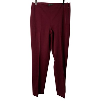 NWT Talbots Women s 8 Long Burgundy Career Professional Heritage Straight Pants