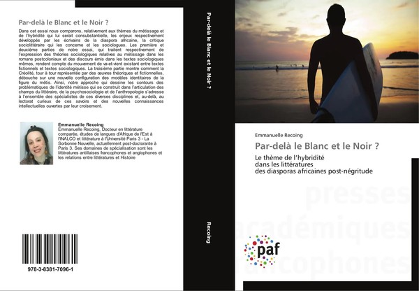 Par-Delà Le Blanc Et Le Noir ? Emmanuelle Recoing Taschenbuch 360 S. FranzöSisch-image