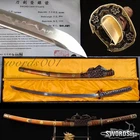 41'' Handmade Japanese Authentic Tachi Sword T10 Steel Clay Tempered Katana
