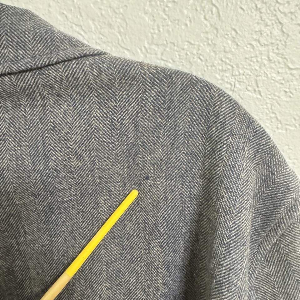 Pendleton Heritage Blazer 男式 L 灰色羊毛人字形运动外套限量版 — 第 4/4 张图片