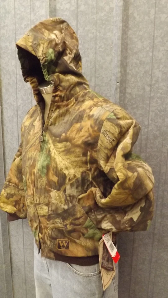 New WALLS Realtree Advantage Timber Camouflage Insulated Jacket w/Hood YOUTH 16 - Image 2 of 4
