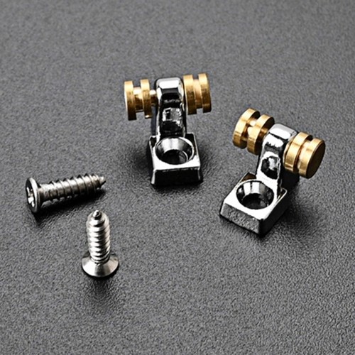 2 Pcs Metal Electric Guitar String Tree Guides with Screws Easy to Install - Picture 2 of 8