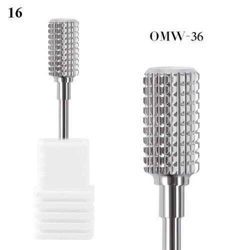 Brocas para uñas de manicura de carburo para limpieza de cutículas fresadoras de cabeza - Imagen 27 de 31