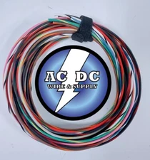 LOT (A) 16 AWG GXL HIGHTEMP AUTOMOTIVE POWER WIRE 8 STRIPED COLORS 15 FT EA