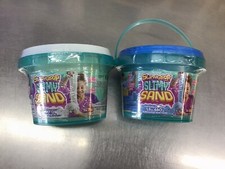 2- Slimygloop Slimy Sand, One White And One Blue 1.5 Pound.