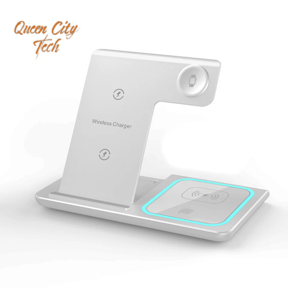 Wireless Charger Stand for iPhone, Apple Watch & AirPods 3-in-1 Fast Charger - Image 4 of 4