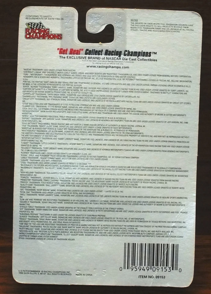 Литой автомобиль Nascar Racing Champions 1997 предварительный просмотр издание 1:144 Mark Martin *НОВЫЙ* - Изображение 2 из 3