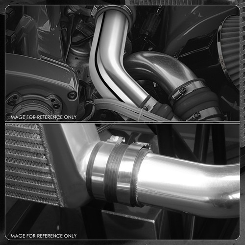 3" Chrome-Coated Aluminum 45 Degrees Bend Intercooler Pipe Tube Air Intake Hose - Picture 5 of 5