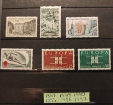 timbres france neuf** année 1963 n° 1387 1388 1389 1395 1396 1397