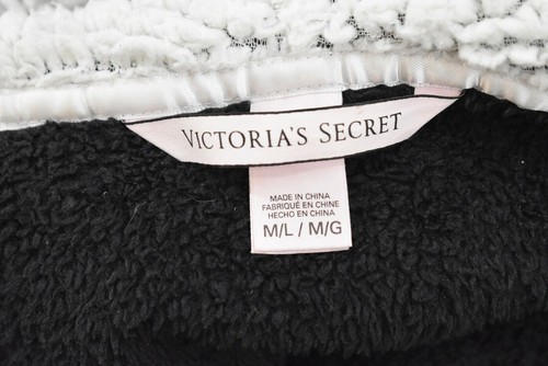 Victoria's Secret Women Long Sleeve Shawl Neck Faux Fur Open Front Cardigan M/L - Picture 10 of 11