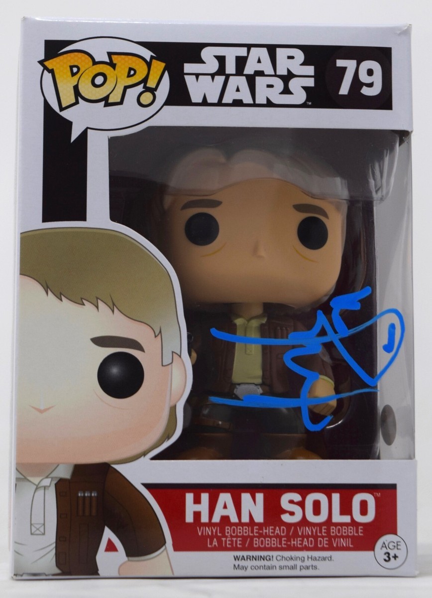 Harrison Ford Signed Funko Pop Han Solo Star Wars 79 Figure