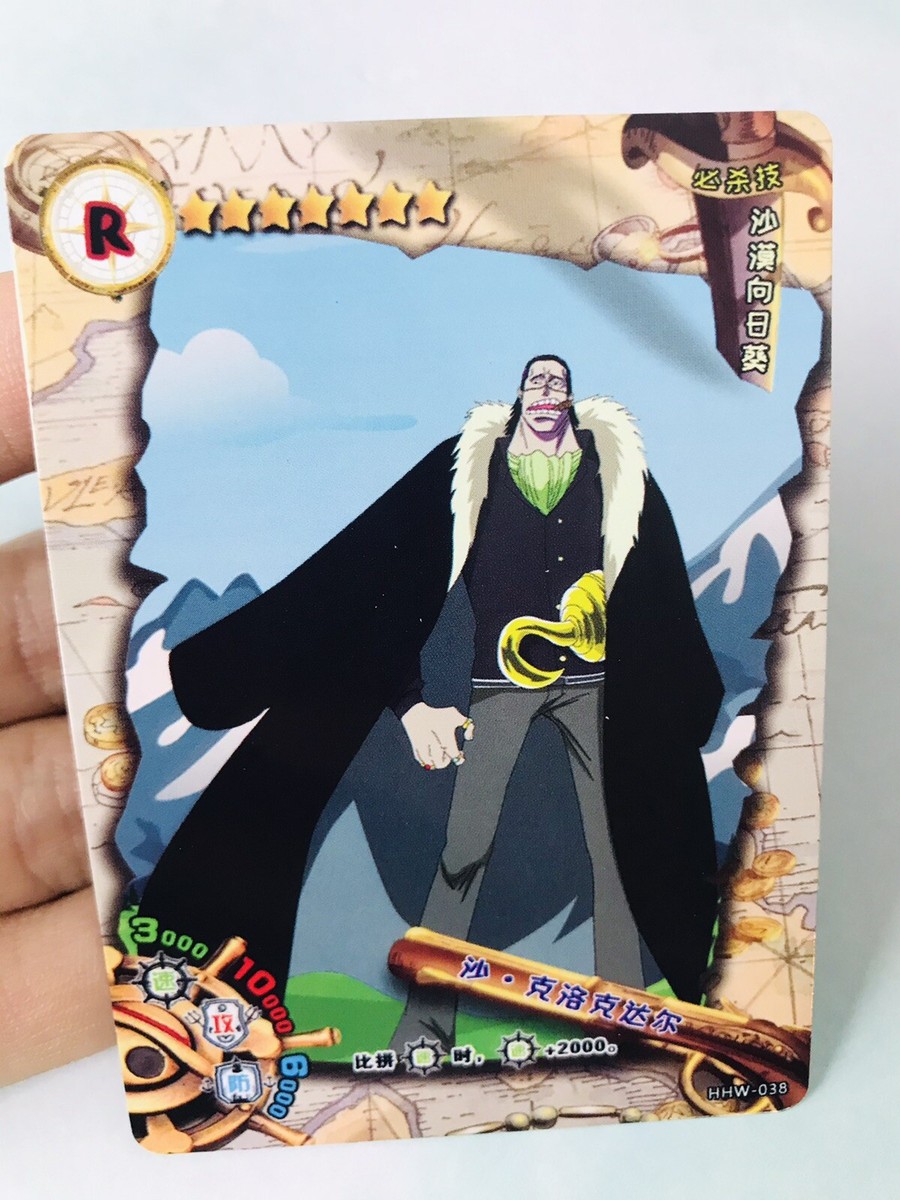 Anime One Piece Desert King Sir Crocodile Mr. 0 Mint Trading Card