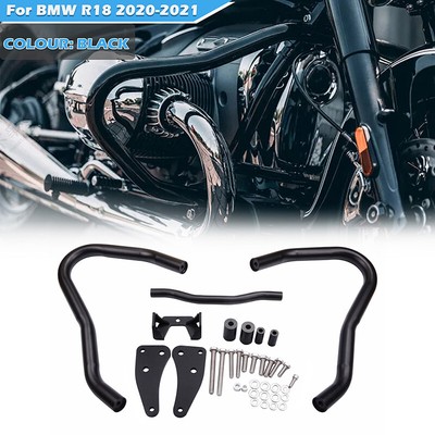 Stainless Black Crash Bars Engine Guards Protector For BMW 1800 R18 2020 2021 US