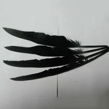 20-100x Black Raven Feather Decor Handmade Costume Cosplay Accessories Prop DIY