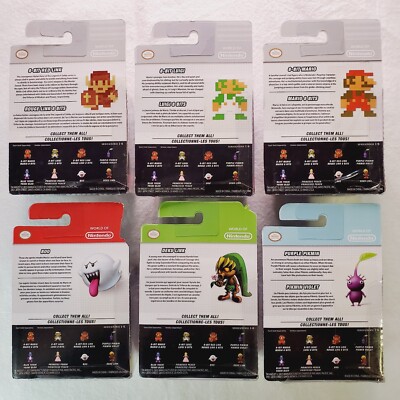 World Of Nintendo Series 1-6 8 Bit Mario Luigi Red Link - Deku Lnk