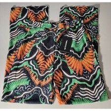 Pretty Little Thing Women's Size 6 Black Tribal Beach Flare Pants NWT