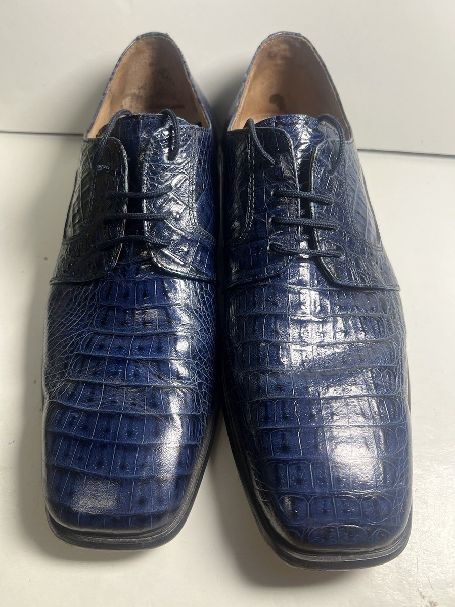 Marco Vicci Alcazar Crocodile Oxford Dress Shoes Size 12  display picture 1