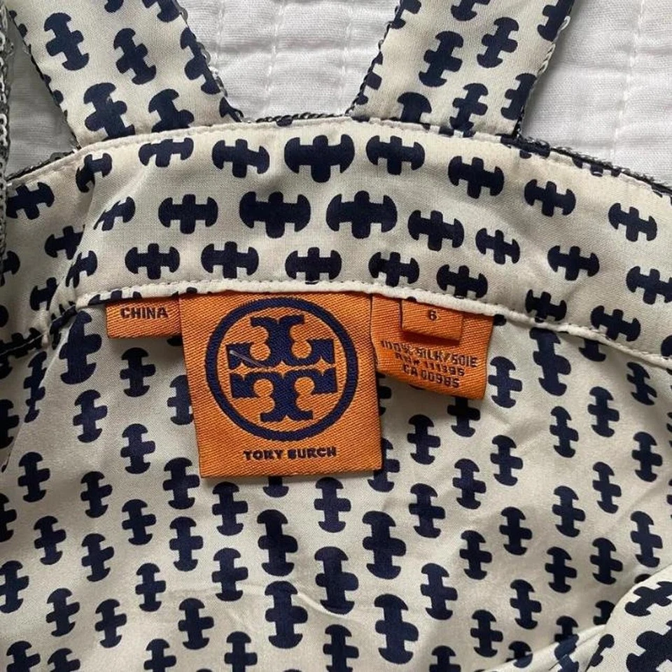 Tory Burch Silk and Sequin Bow Halter Top Size 6 Women's Tank - Image 2 of 3