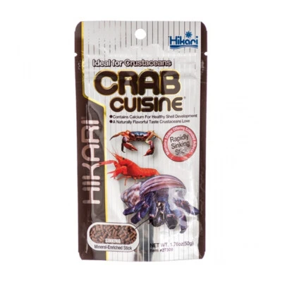Hikari Crab Cuisine 50g for Hermit Crabs Lobsters Crayfish Tropical Food