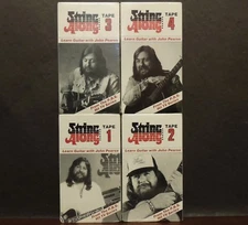 John Pearse String Along Learn Guitar VHS tape lot of 4 Brand New P.B.S. 1988