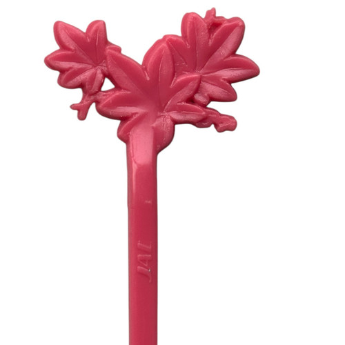 (1) Japan Airlines JAL Swizzle Stir Cocktail Stick Coral Aviation Vintage