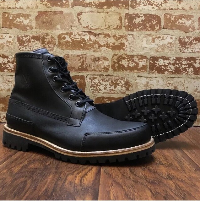 black timberland style boots