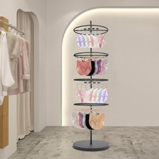 Retail Display Stand 4 Tier Rotating Round Rack for Store Display Shelves