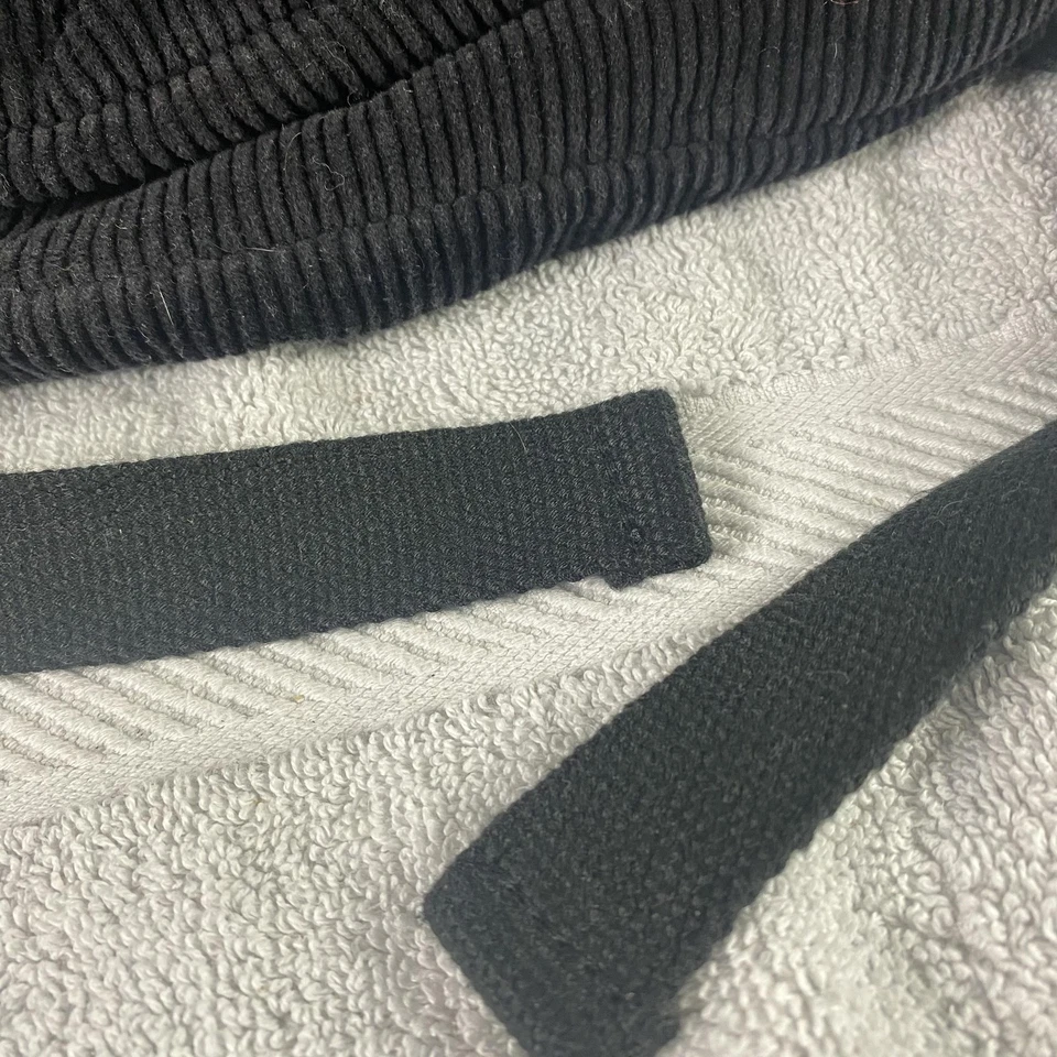 Teddy Fresh Black Corduroy Backpack Crest Logo School Laptop Bag Adjustable - Image 4 of 4