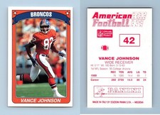 Vance Johnson - Broncos #42 American Football 1990-91 Panini Sticker