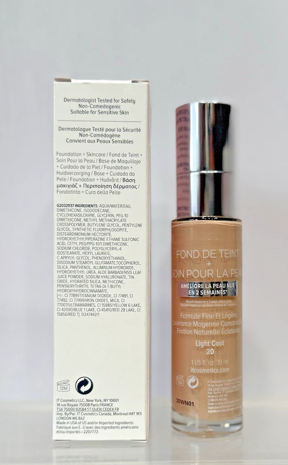 IT Cosmetics Your Skin But Better  Foundation + Skincare - Fair Neutral 11 - New - Image 3 of 4