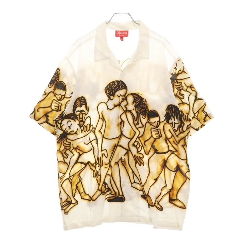 SUPREME 21SS Dancing Rayon S S Chemise Dancing Rayon Imprimé Graphique Manches Courtes