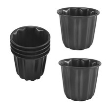 Canele Mold Cannele Muffin Cup 6Pcs NonStick Cannele Mould GrayBlack