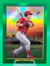 2020 Topps Turkey Red Chrome Green Refractor /10 Matt Thaiss RC Book End 10/10