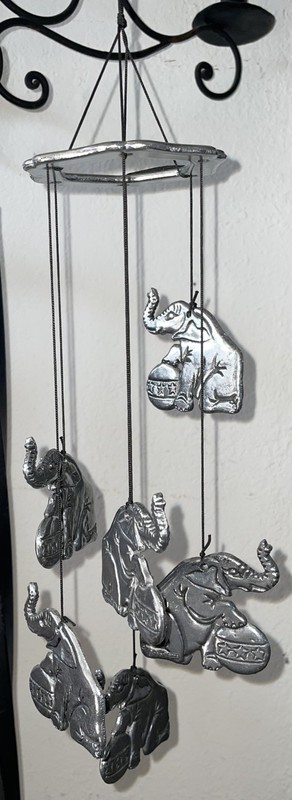 Circus Elephant Pewter Wind Chime!!! 