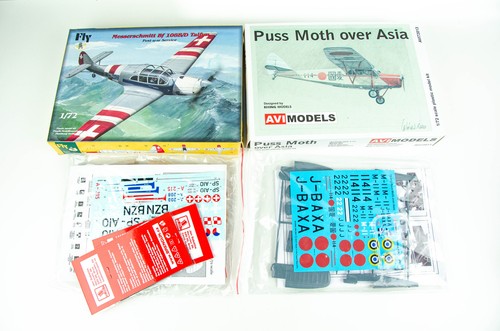 Model Airplane Lot of 9 Kits Matchbox 1/32 Tiger Puss Moth Taifun Gulfhawk - Picture 7 of 10
