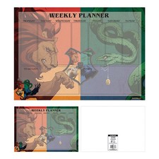 Planificador semanal de Harry Potter con gráfico de Casas de Hogwarts - Mercancí