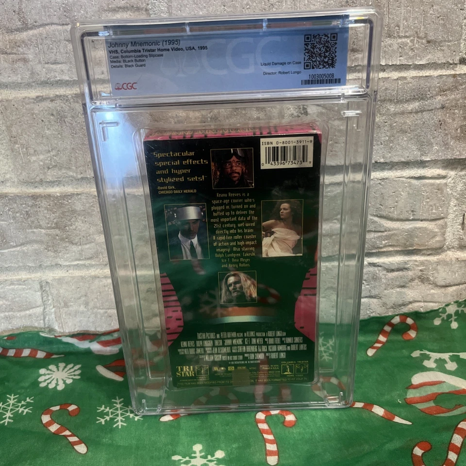 JOHNNY MNEMONIC VHS Graded CGC 6.5 Sealed A+ 1995 Rare - Image 3 of 4