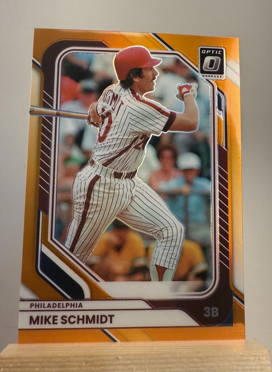 2024 Donruss Optic Mike Schmidt Orange Prizm /199 #31 Phillies